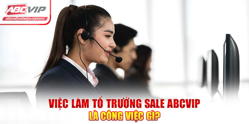 Việc làm tổ trưởng sale ABCVIP là công việc gì?