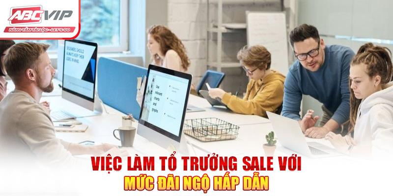 Việc làm tổ trưởng sale với mức đãi ngộ hấp dẫn